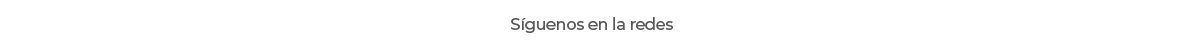 siguenos en las redes