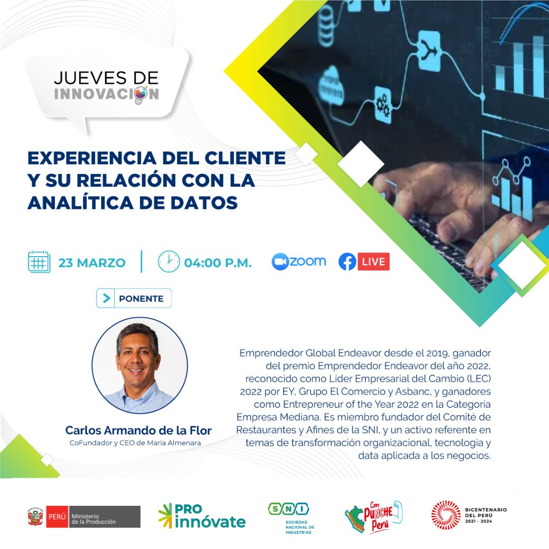Jueves de Innovación: "Experiencia del cliente y su relación con la analítica de datos"
