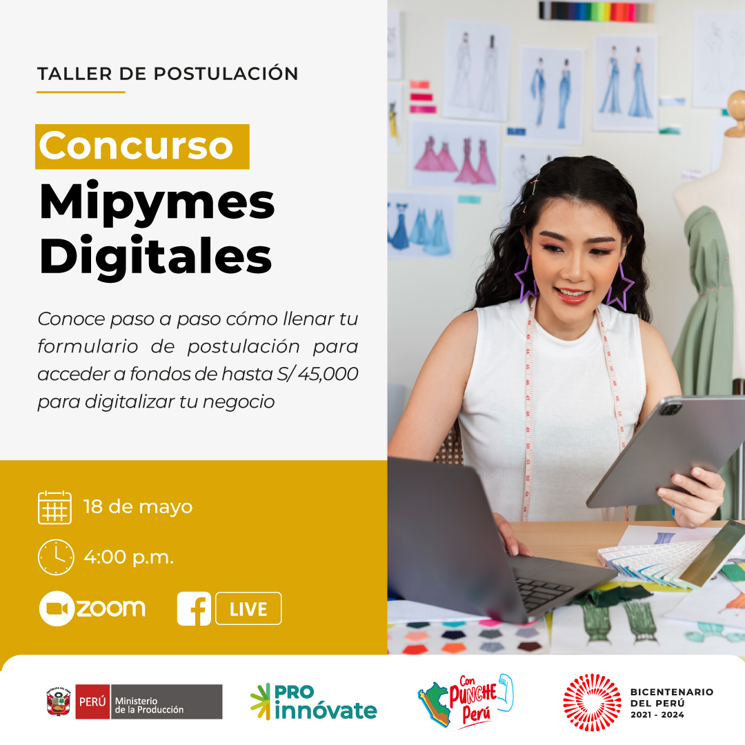 Taller virtual del concurso Mipymes Digitales