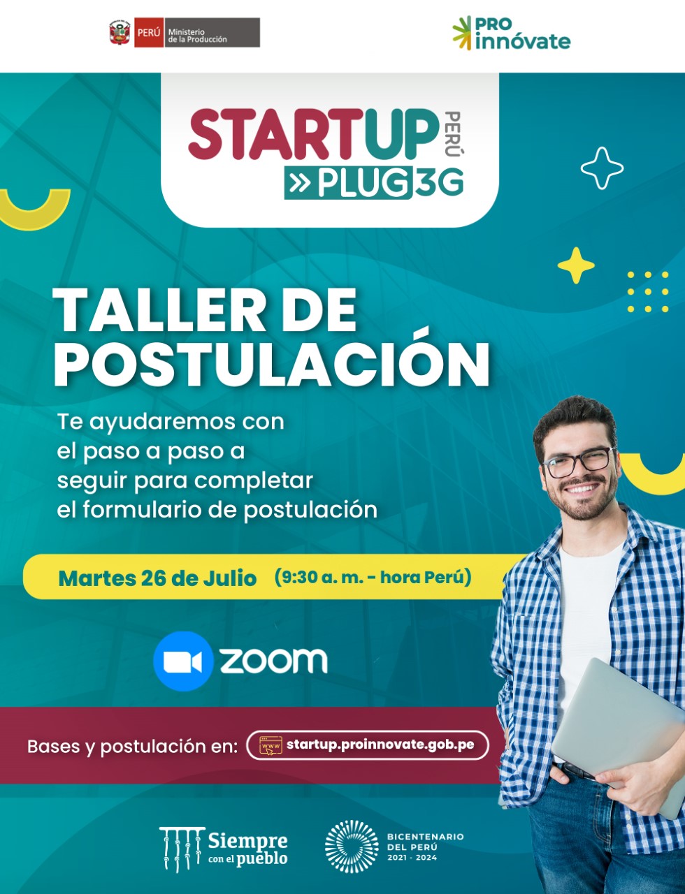 3er Taller de Postulación: StartUp Perú PLUG 3G